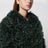 Manteau en fourrure vert émeraude