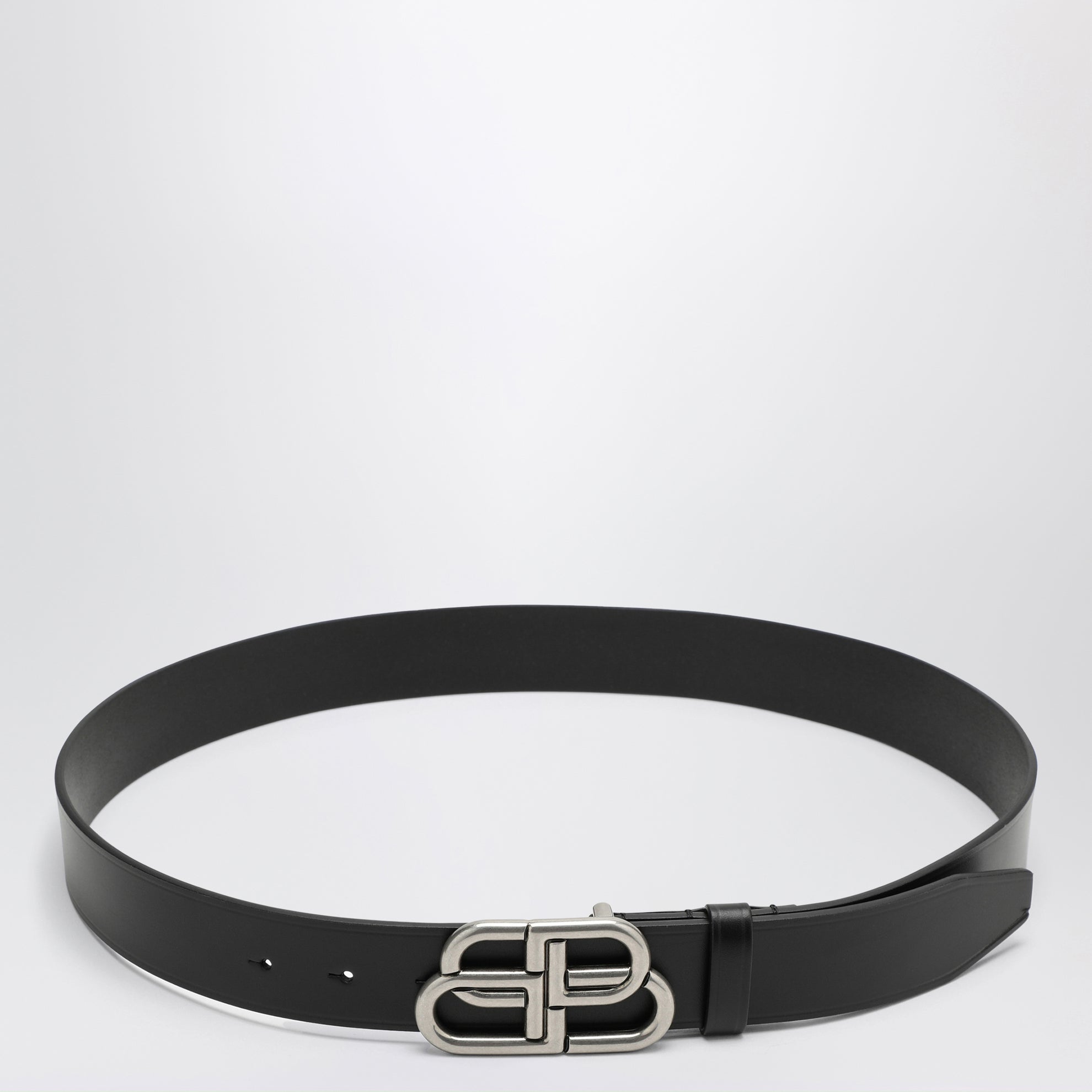 Cintura BB nera in pelle