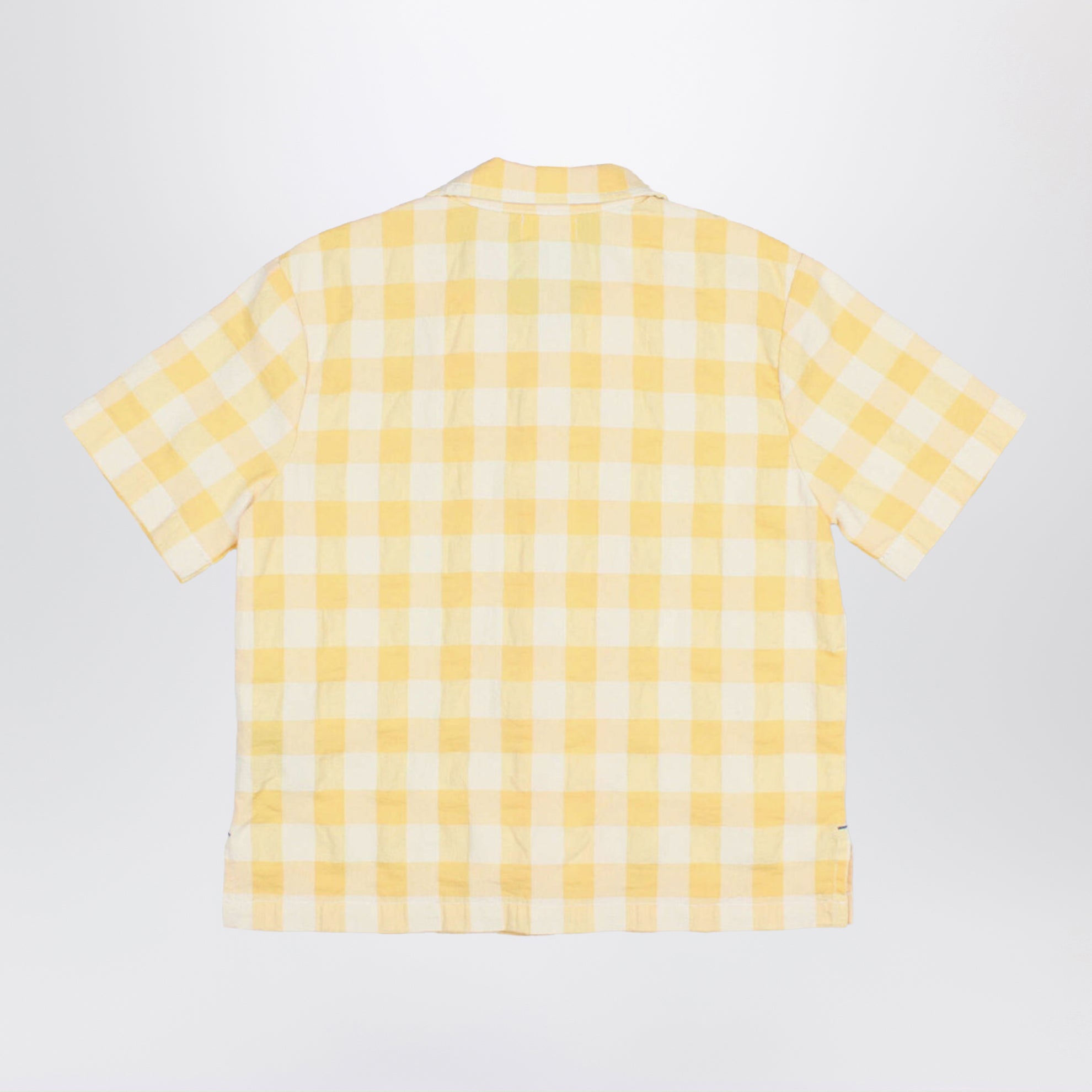 Cotton blend shirt with check pattern