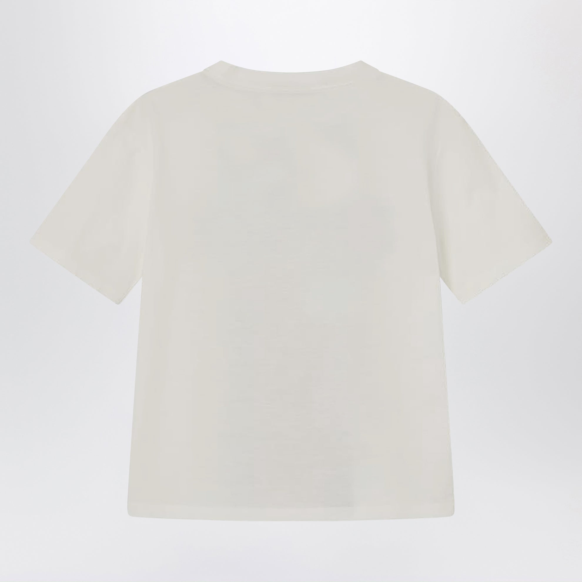 Weißes T-Shirt aus Baumwolle mit Logodruck