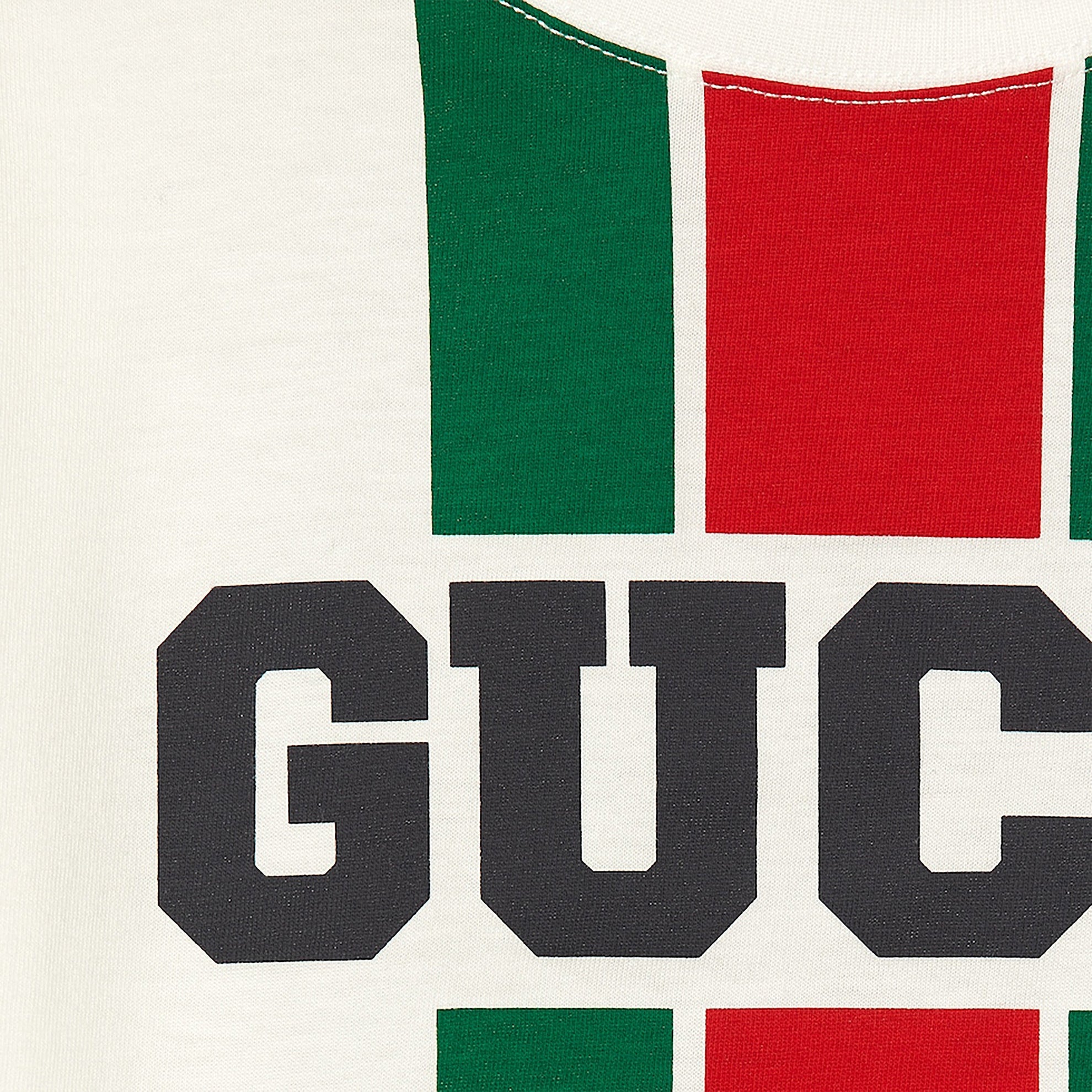 Weißes T-Shirt aus Baumwolle mit Logodruck