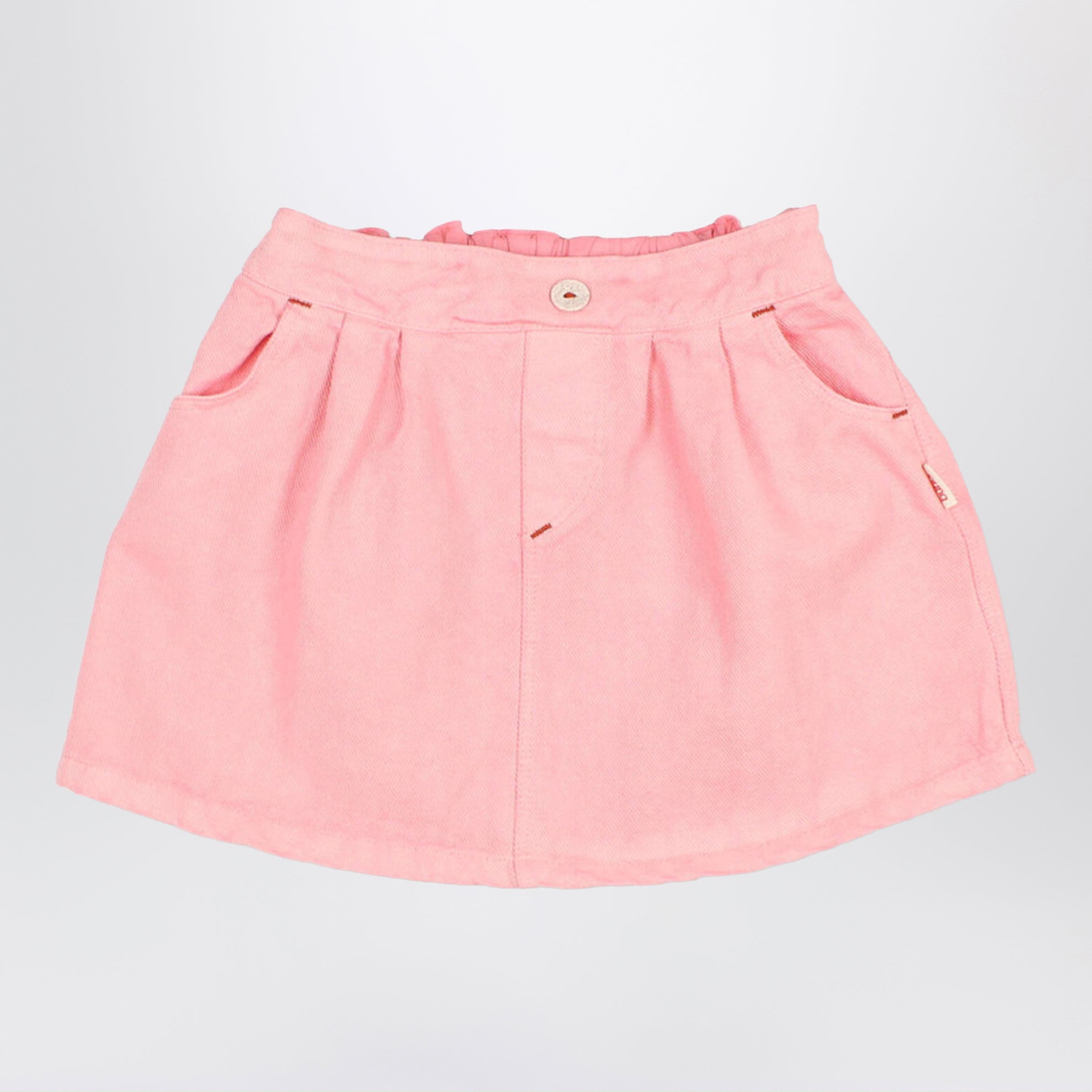 Gonna rosa in misto cotone