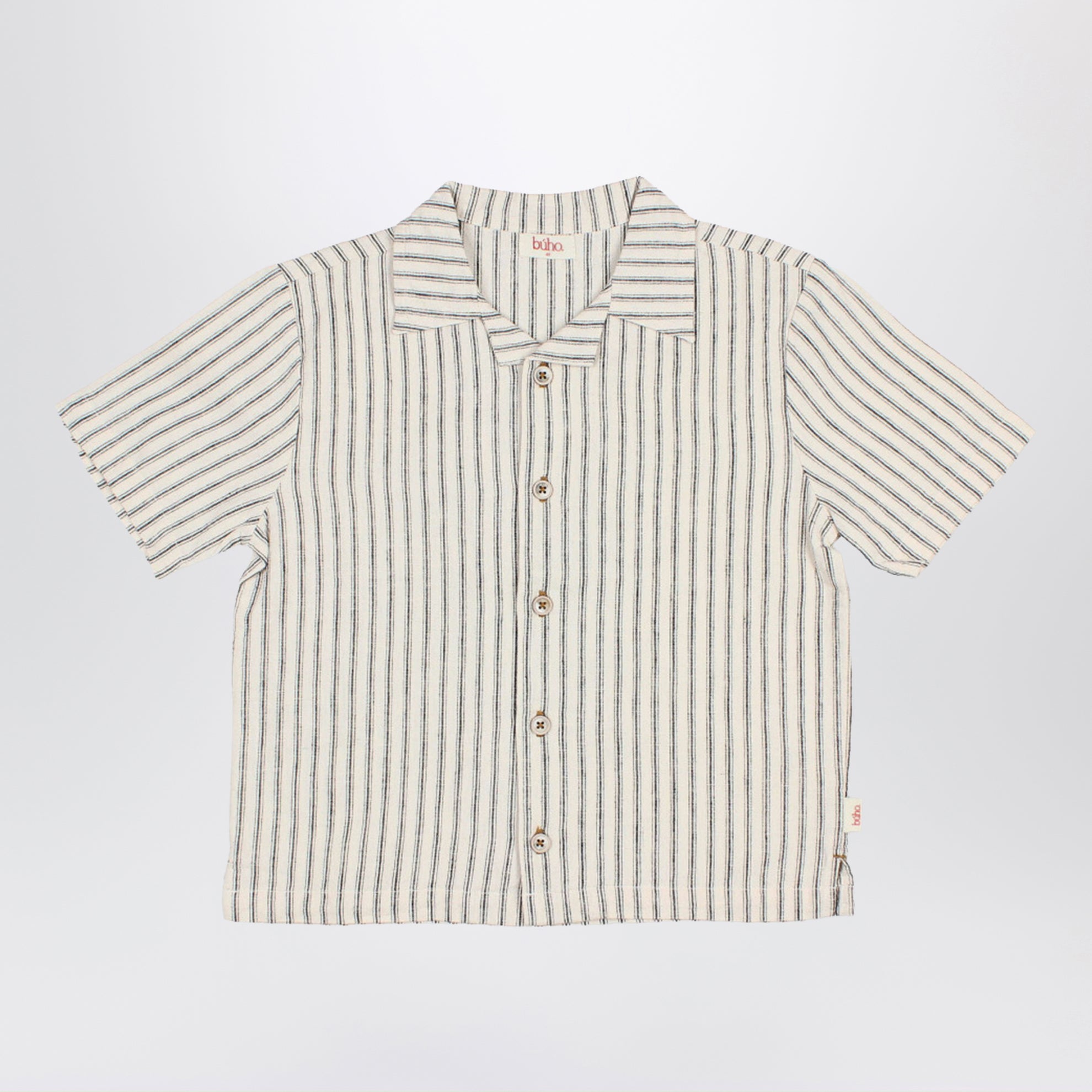 Striped linen blend shirt