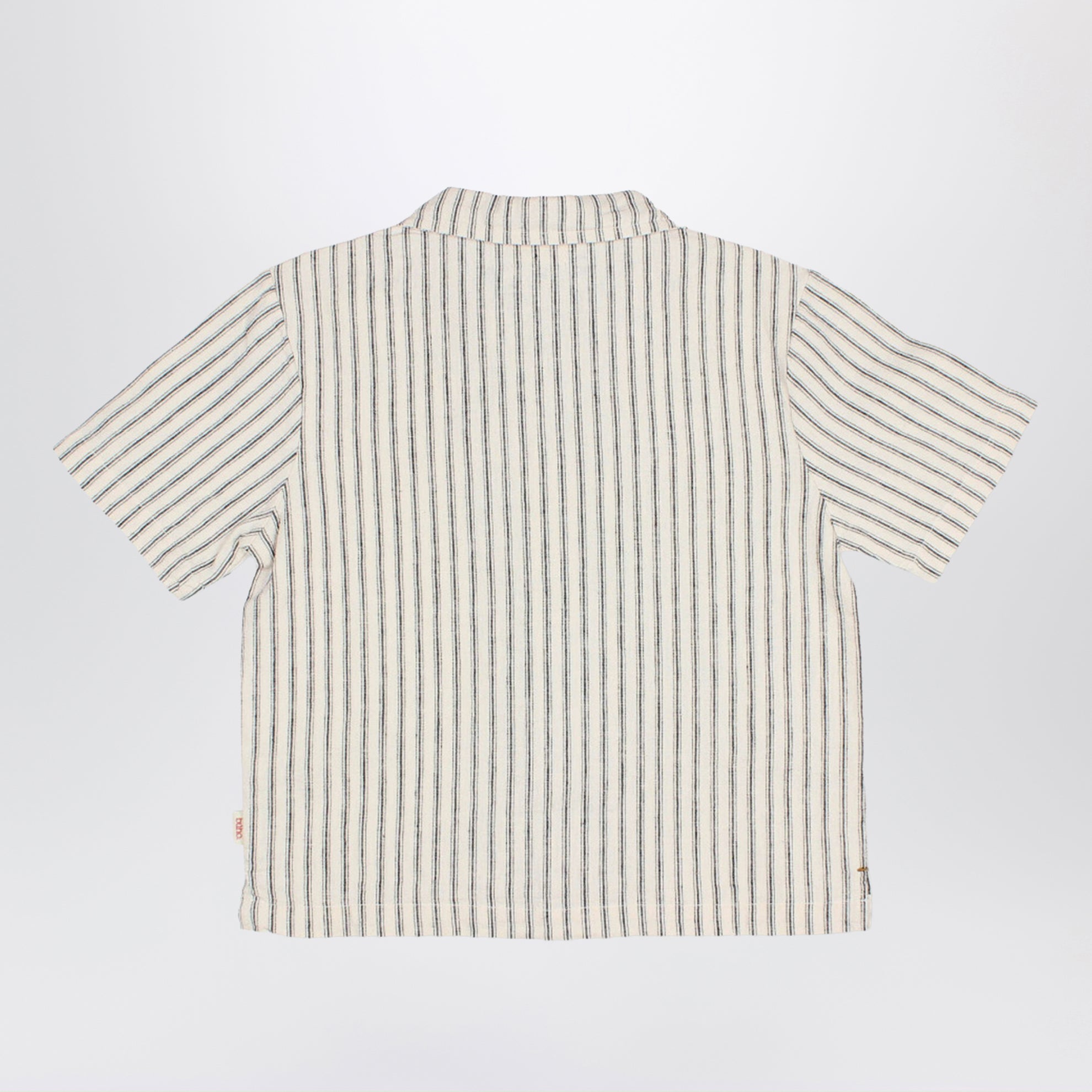 Striped linen blend shirt