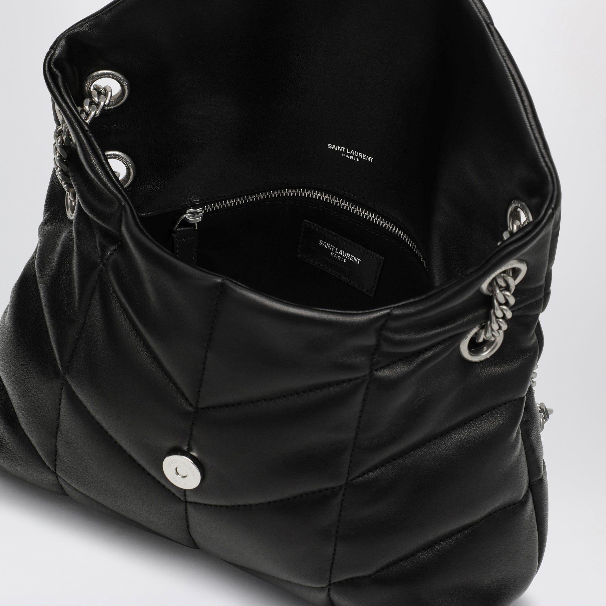 Borsa Loulou Puffer piccola nera