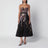 Valiant Midikleid mit Blumenmuster aus Seide und Leinen