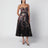 Valiant Midikleid mit Blumenmuster aus Seide und Leinen