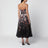 Valiant Midikleid mit Blumenmuster aus Seide und Leinen