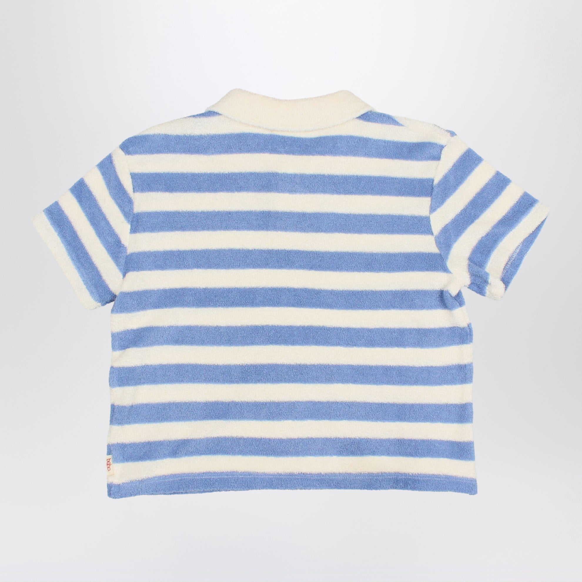 Gestreiftes Poloshirt aus Baumwollfrottee