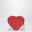 Borsa a tracolla Heart Embossed Croc corallo