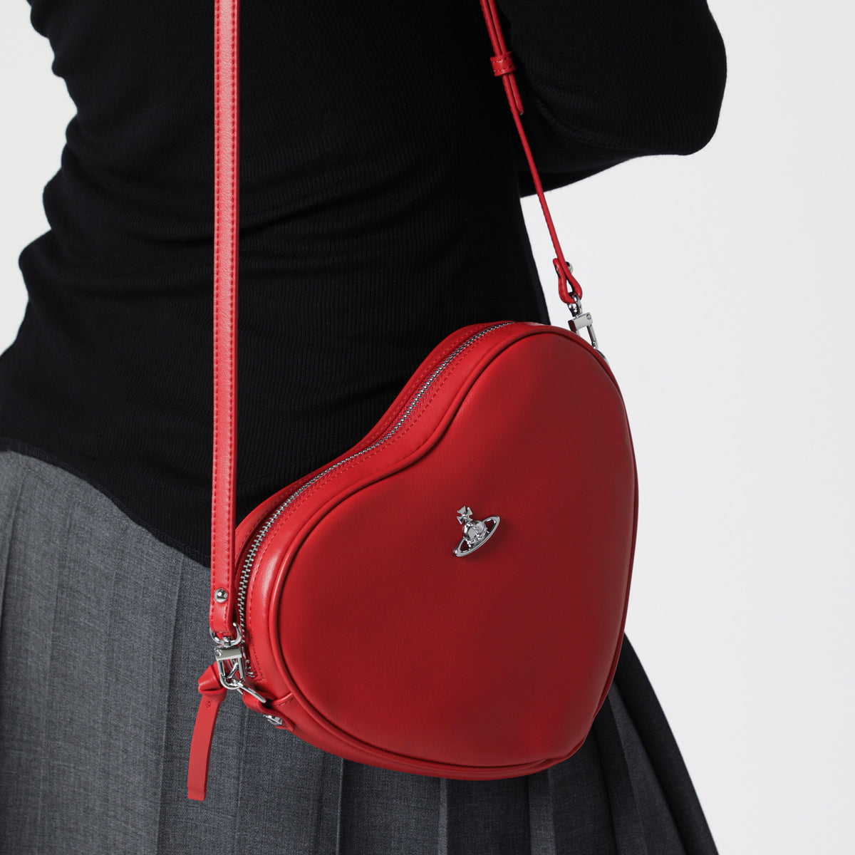 Red Alexa Heart shoulder bag