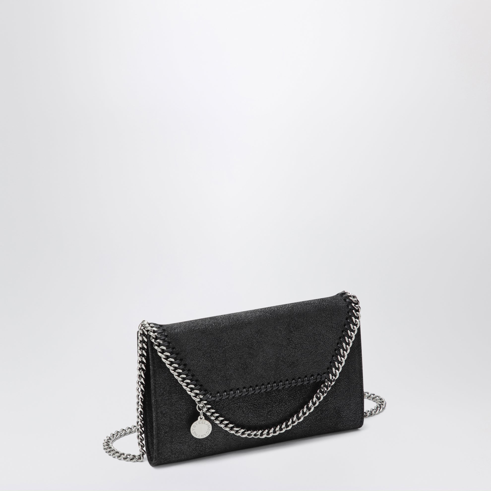 Borsa portafoglio a tracolla Falabella nera
