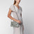 Hellgraue Falabella Umhängetasche in Brieftaschenform