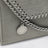 Hellgraue Falabella Umhängetasche in Brieftaschenform
