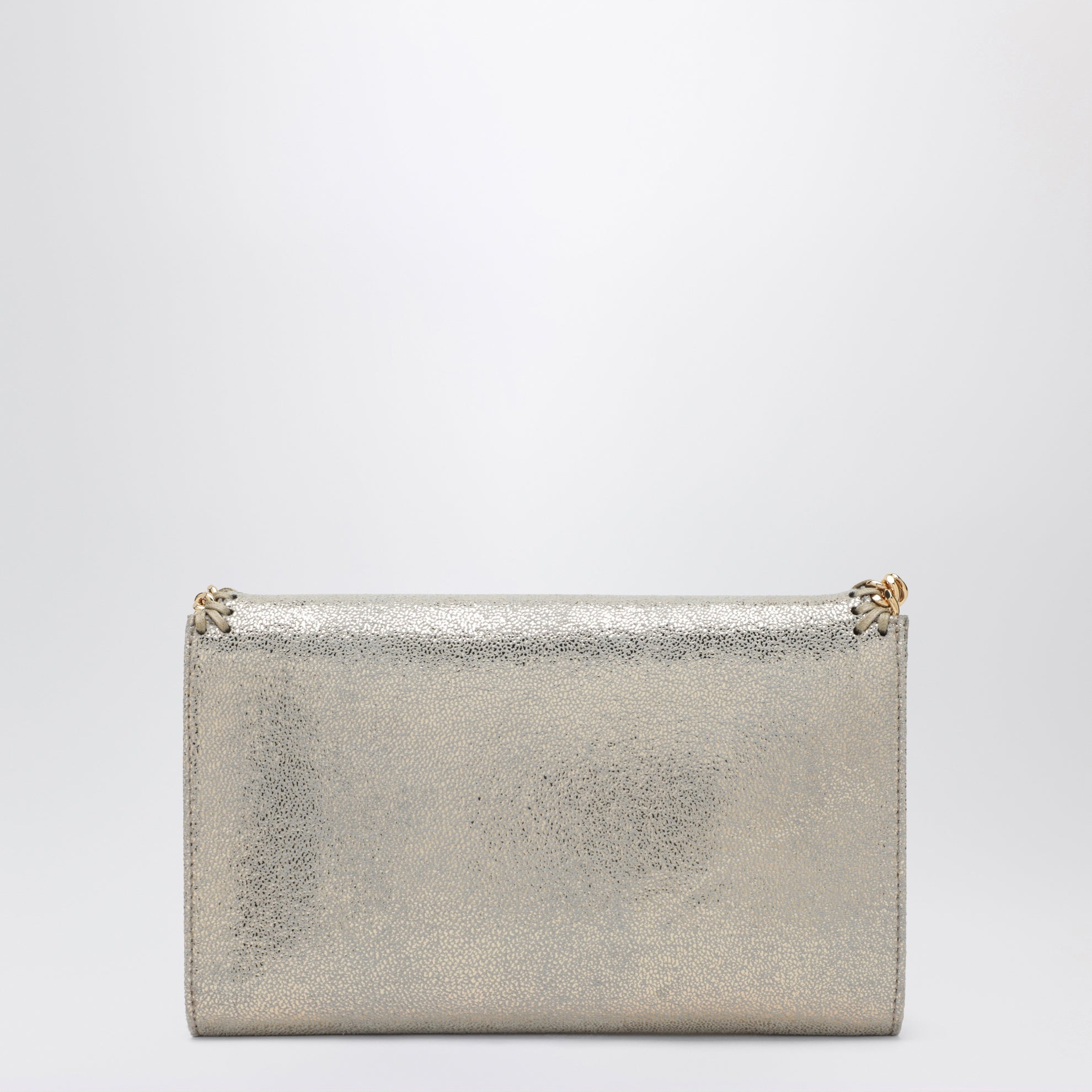 Falabella Kettenportemonnaie in Metallic-Pyrit