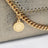 Falabella Kettenportemonnaie in Metallic-Pyrit