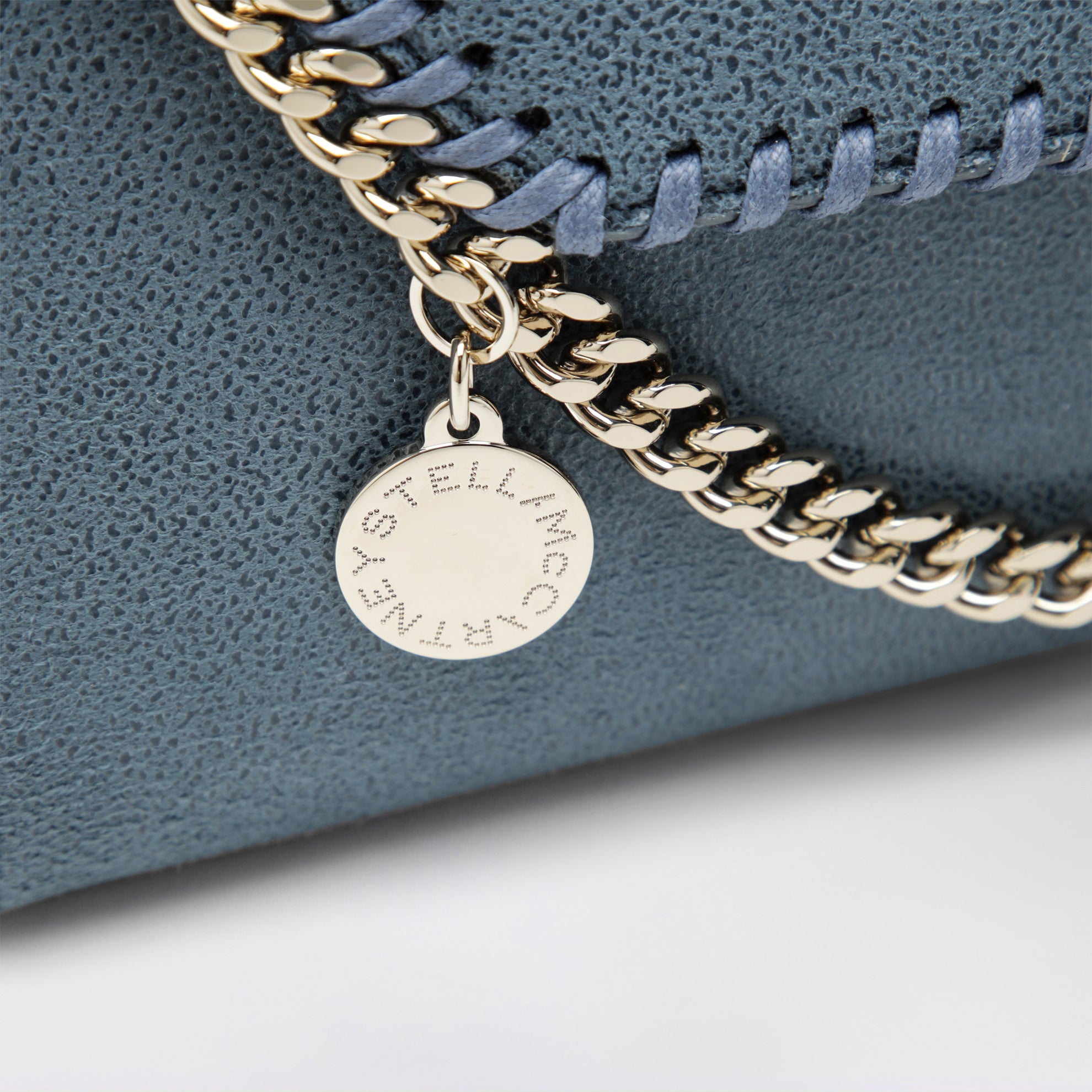 Light blue Falabella shoulder wallet bag
