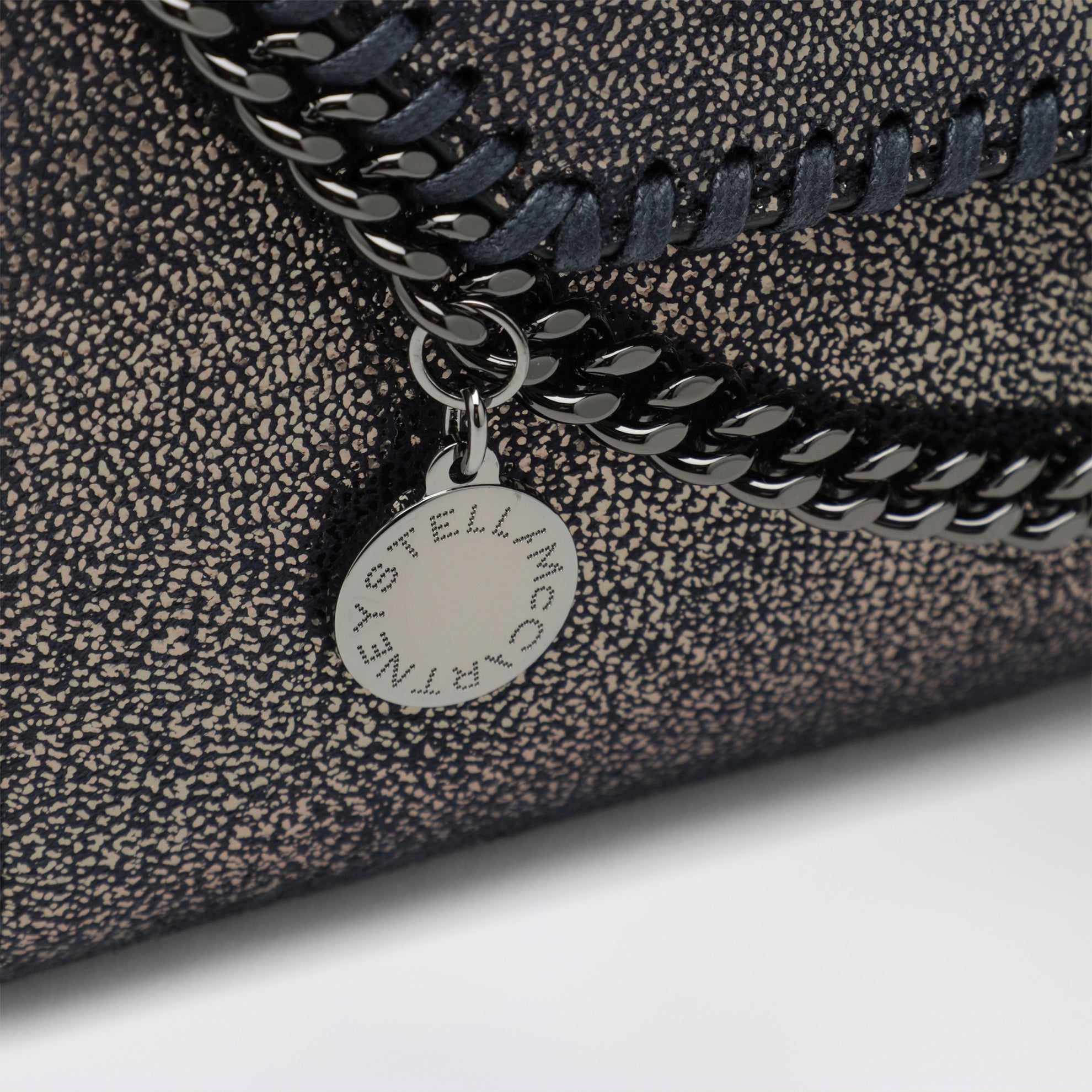 Dark Navy Falabella Chain Wallet