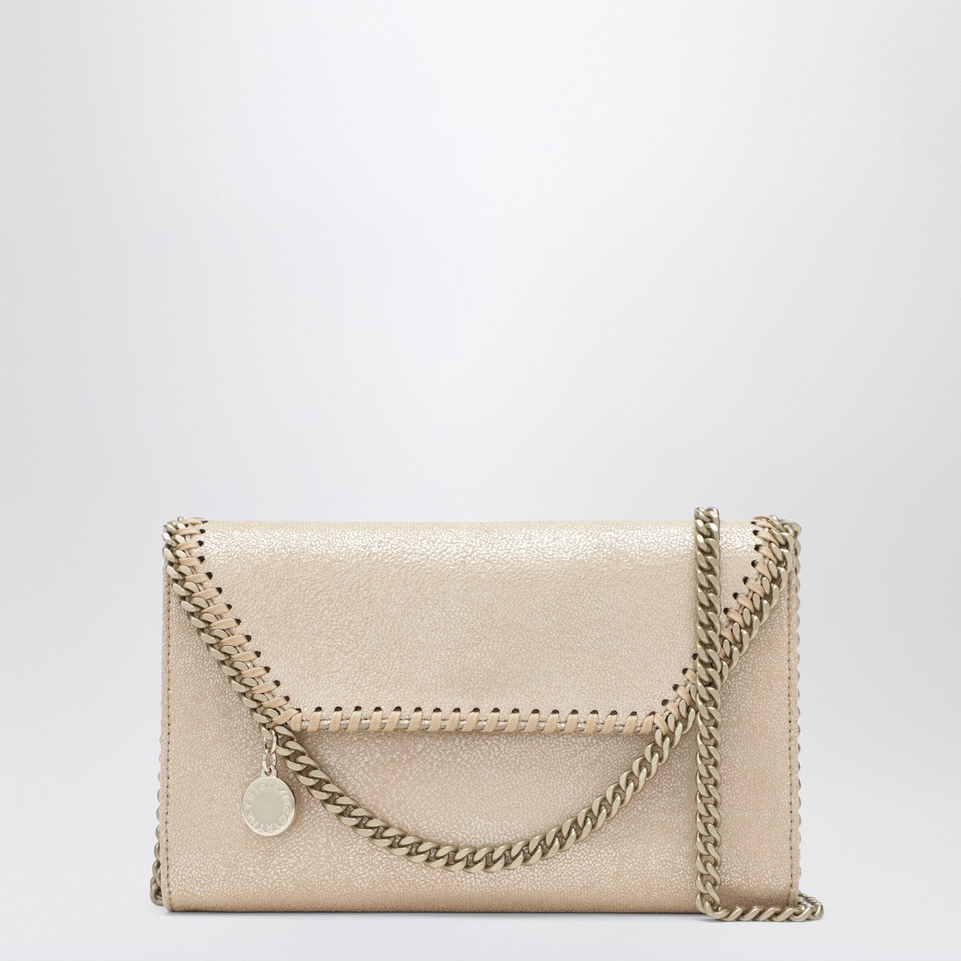 Falabella Airlite Gold crossbody wallet bag