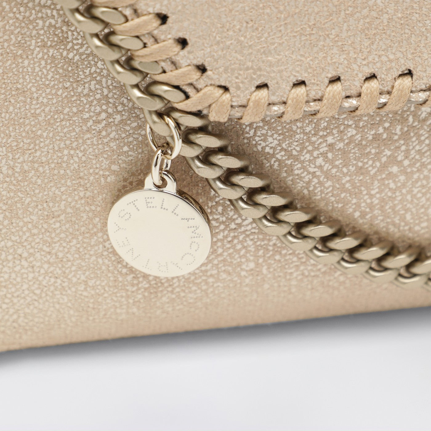 Falabella Airlite Gold crossbody wallet bag