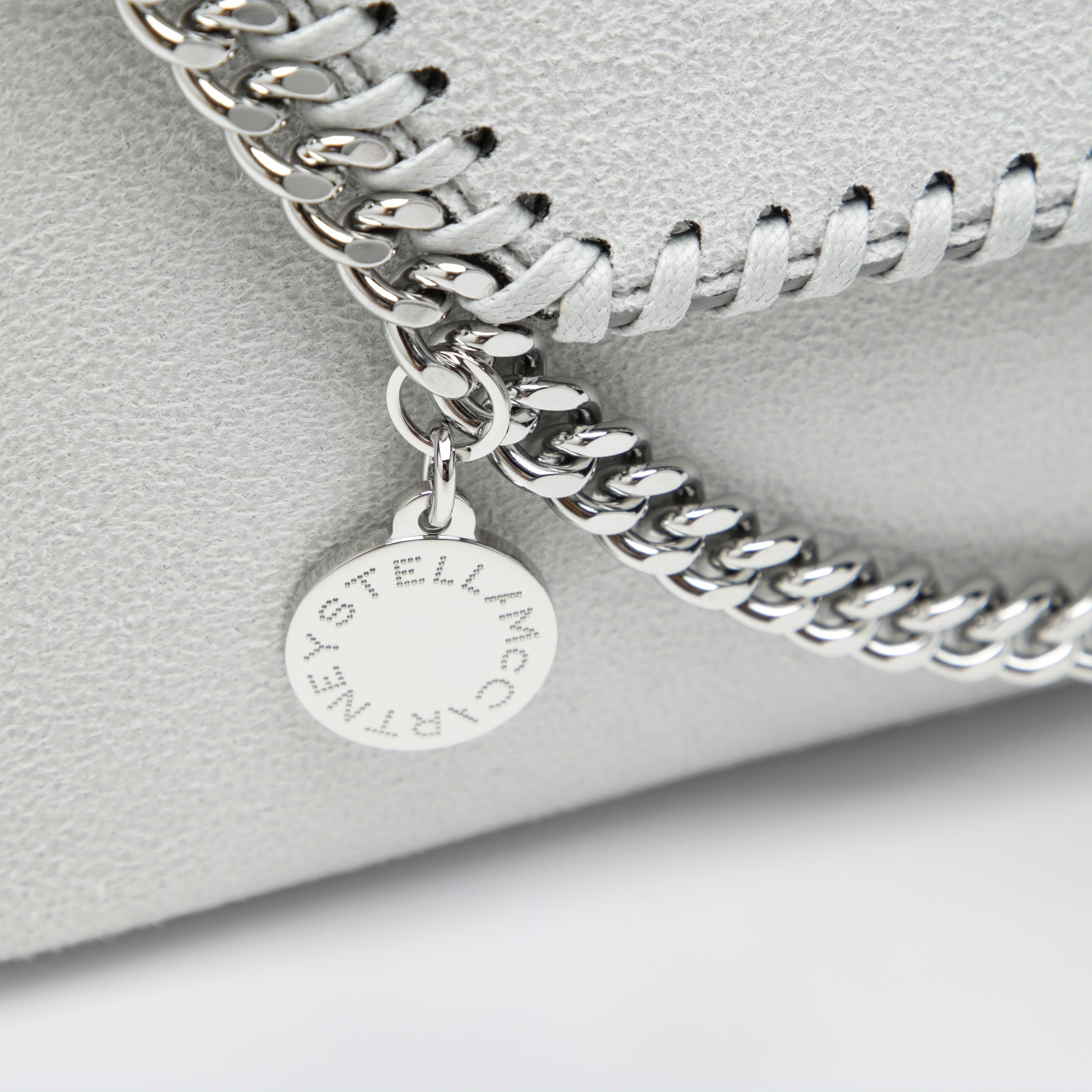 Borsa portafoglio a tracolla Falabella grigio perla