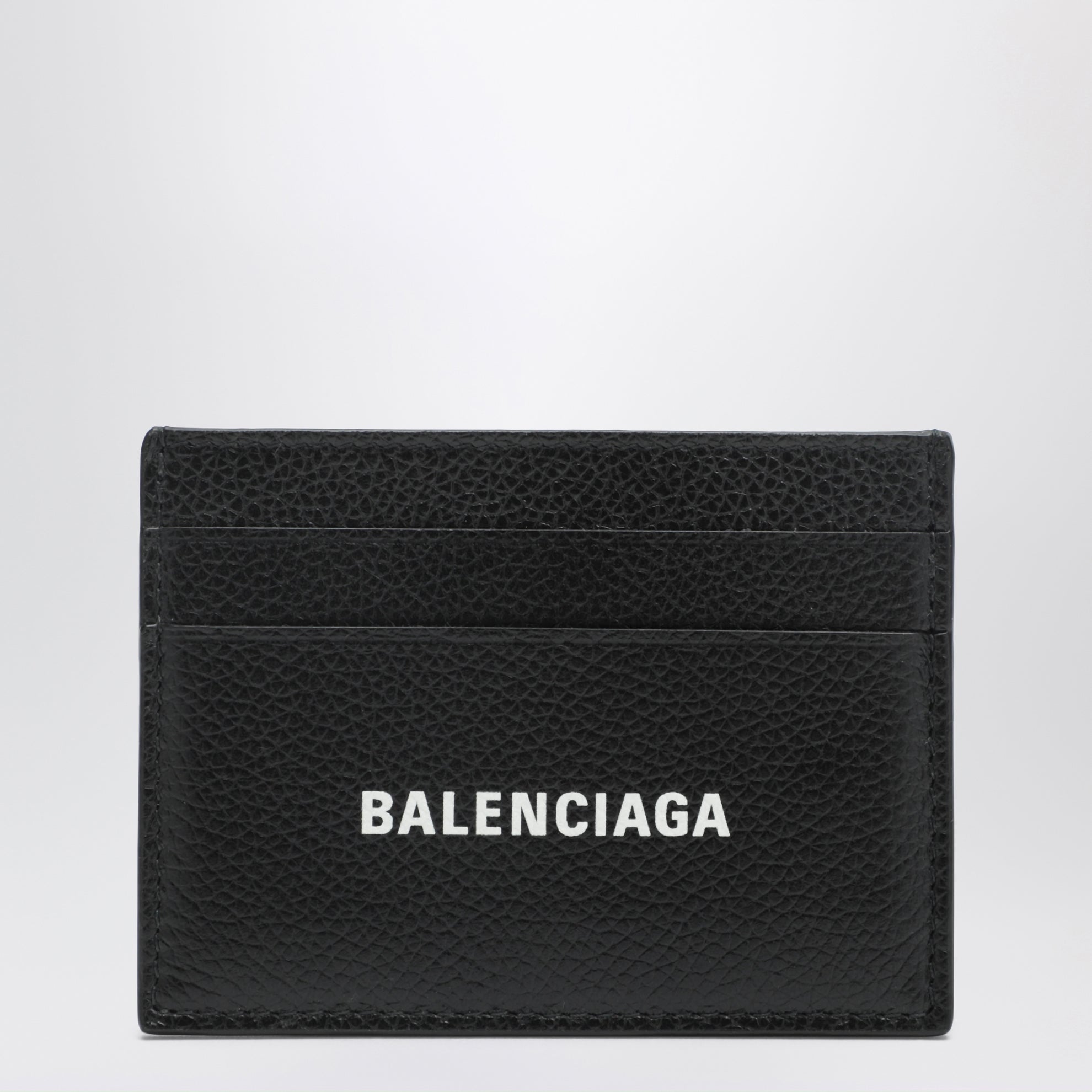 Portacarte Cash nero in pelle martellata