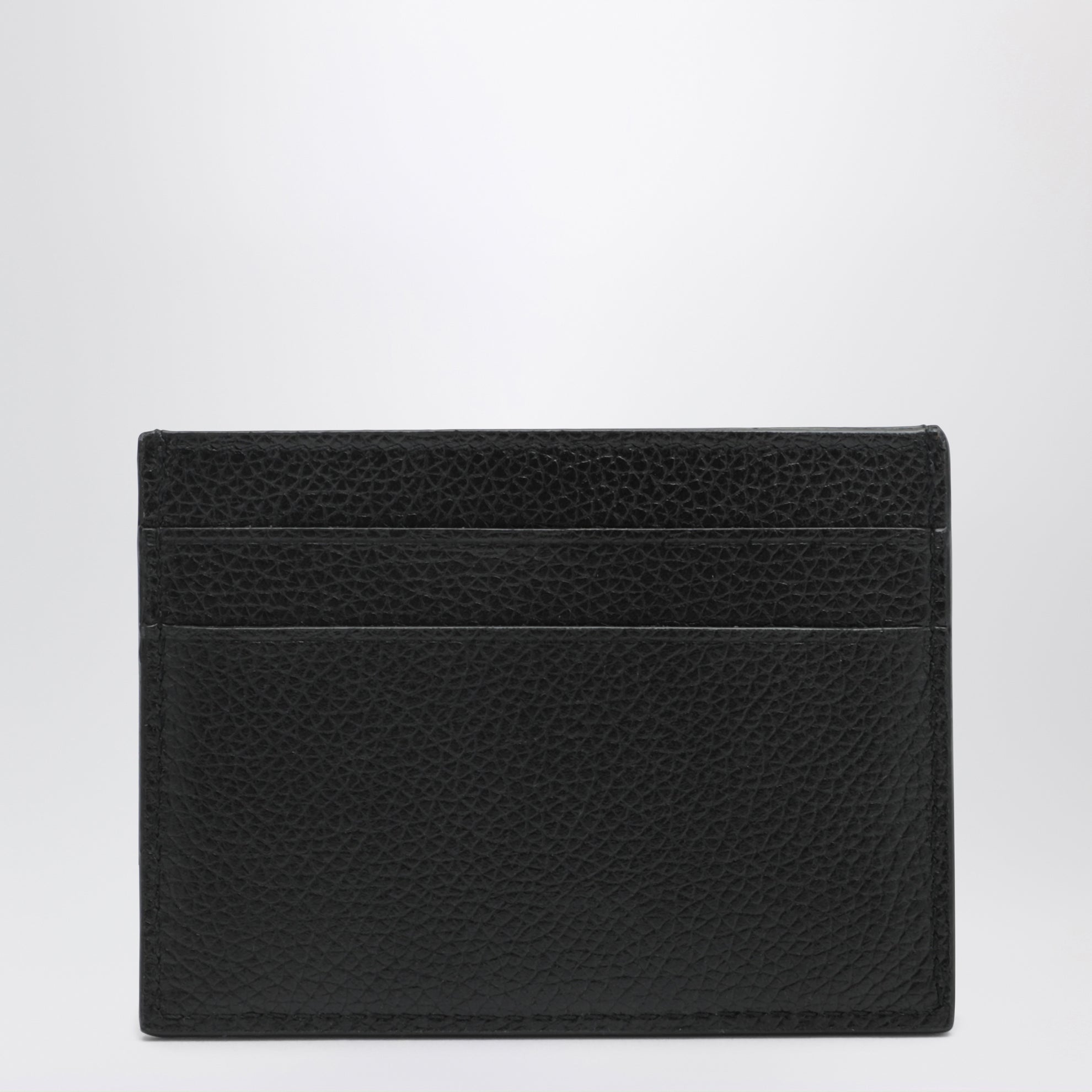 Portacarte Cash nero in pelle martellata