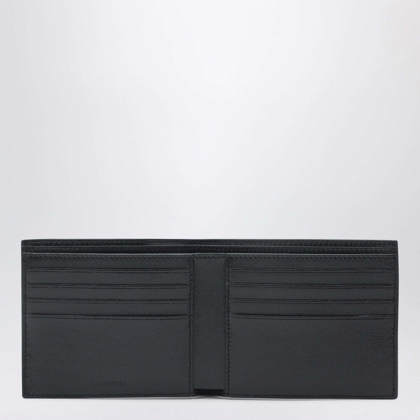 Black horizontal wallet with logo