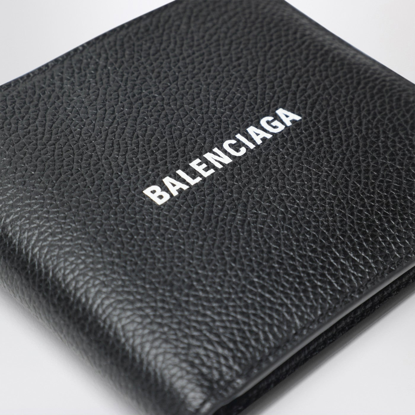 Black horizontal wallet with logo