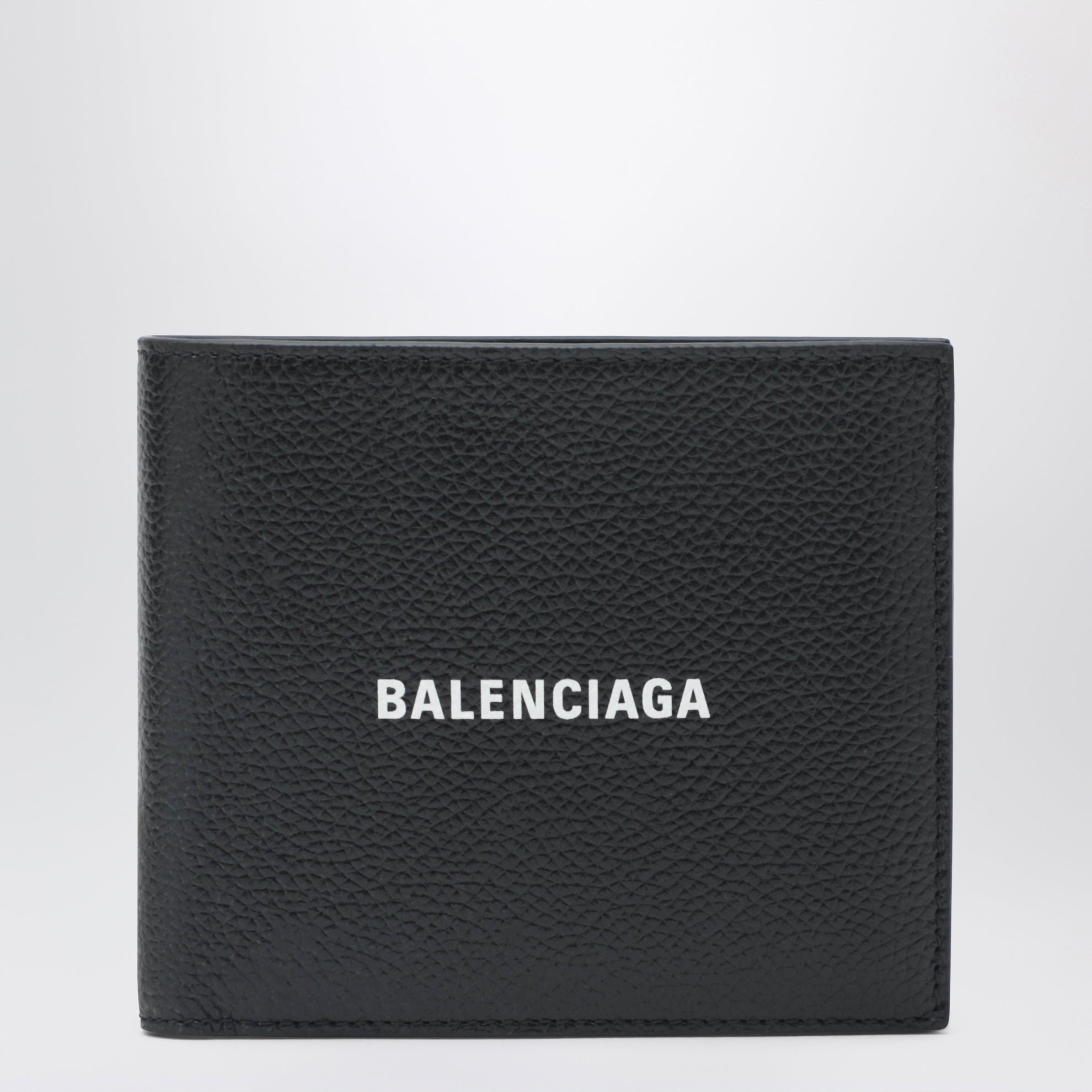 Black horizontal wallet with logo