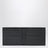 Black horizontal wallet with logo