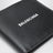 Black horizontal wallet with logo