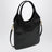 Ivy calfskin leather handbag in black
