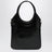 Ivy calfskin leather handbag in black