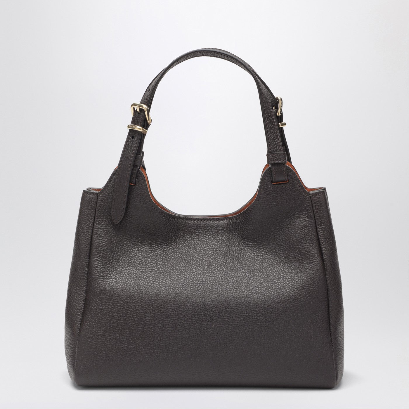 Sac en cuir martelé marron