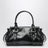sac à main en cuir noir brillant
