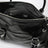 sac à main en cuir noir brillant