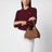 Oak-coloured Ivy shopping bag in leather