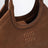 Oak-coloured Ivy shopping bag in leather