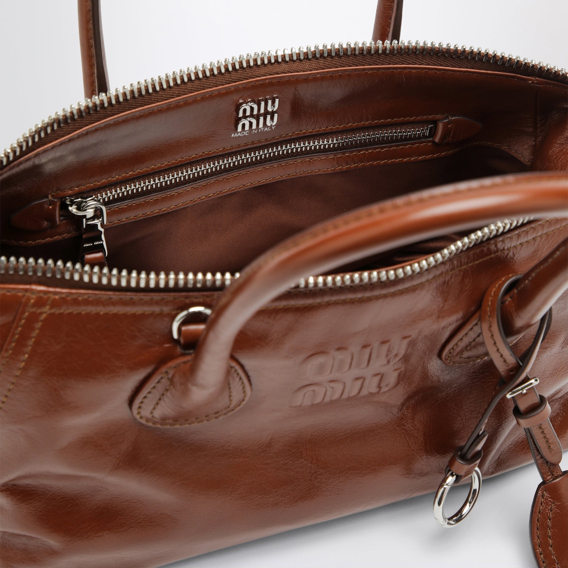 Borsa marrone palissandro in pelle