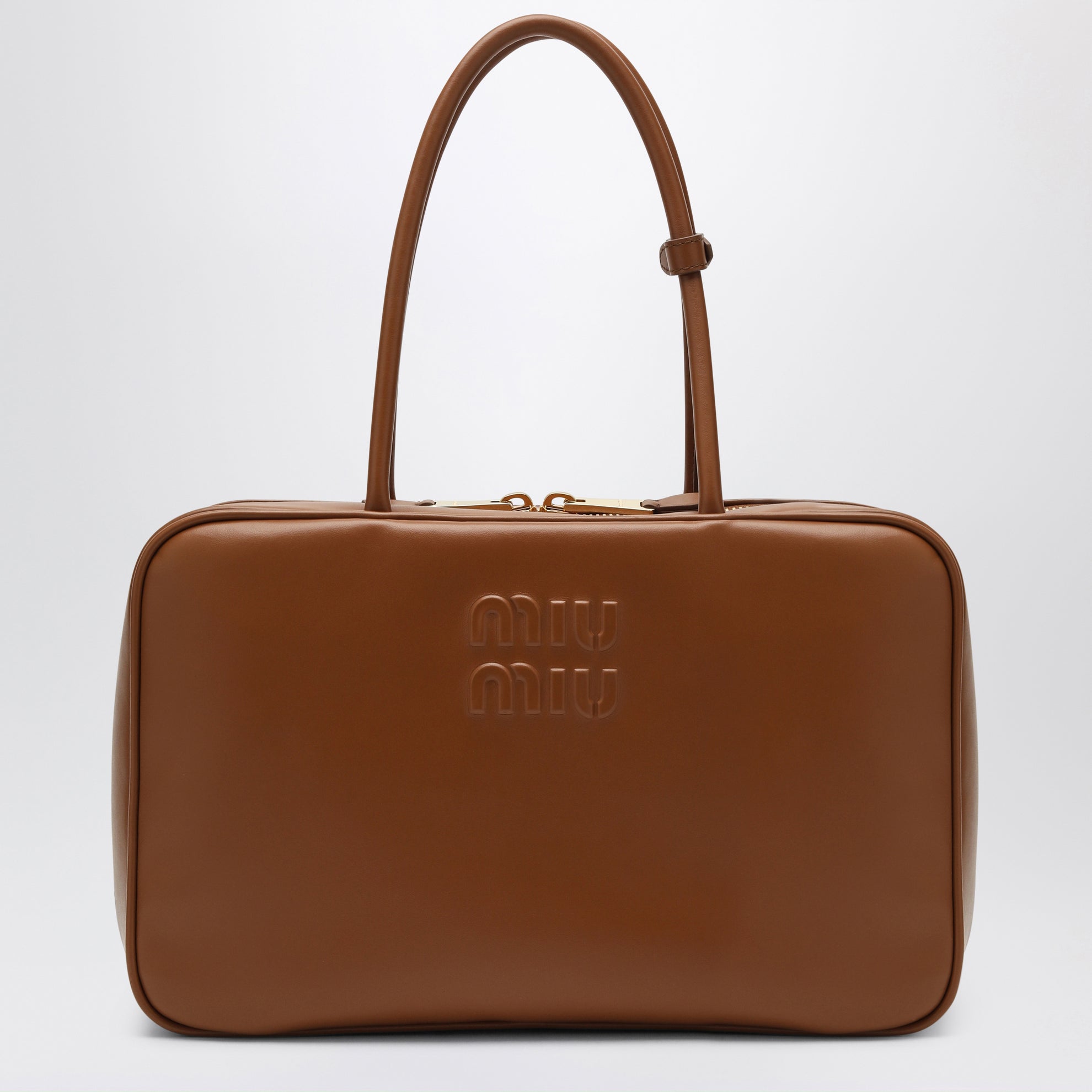 Sac Beau Large en cuir couleur Cognac