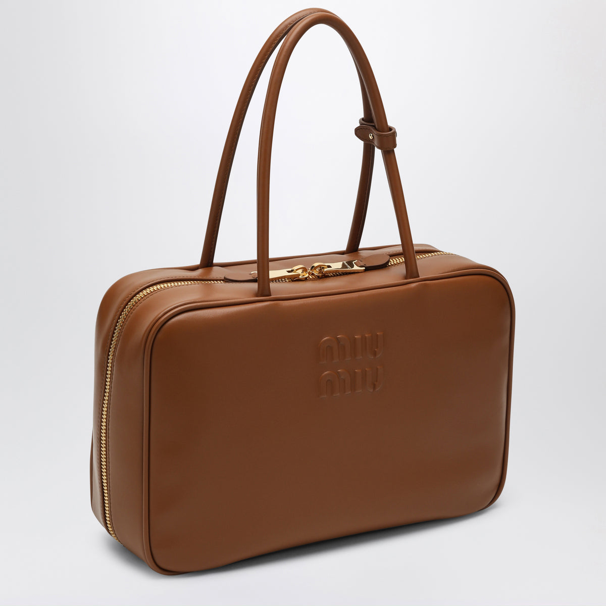 Sac Beau Large en cuir couleur Cognac
