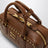 Sac Arcadie en cuir nappa Brandy avec clous
