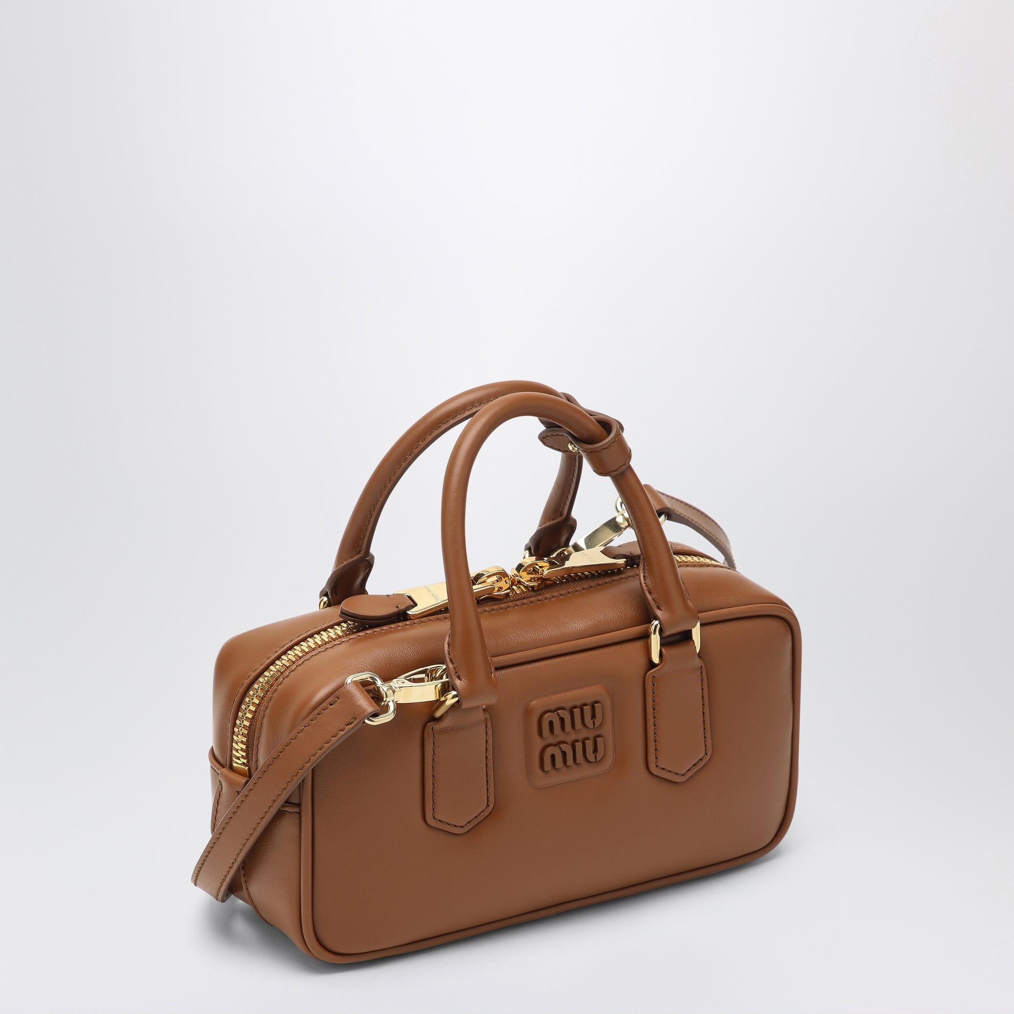Cognac-coloured Arcadie Regular satchel