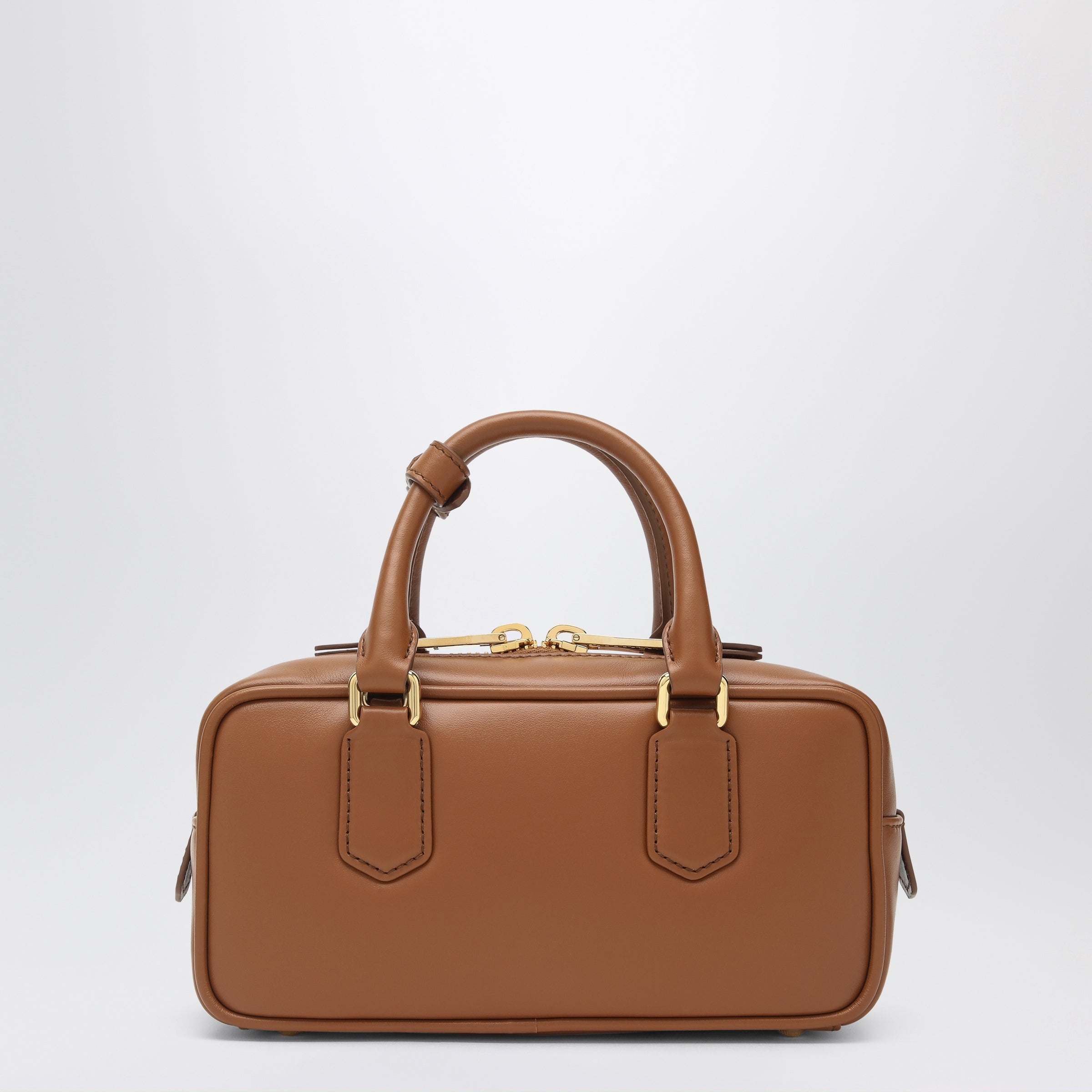 Miu Miu Cognac-coloured Arcadie Regular satchel | TheDoubleF