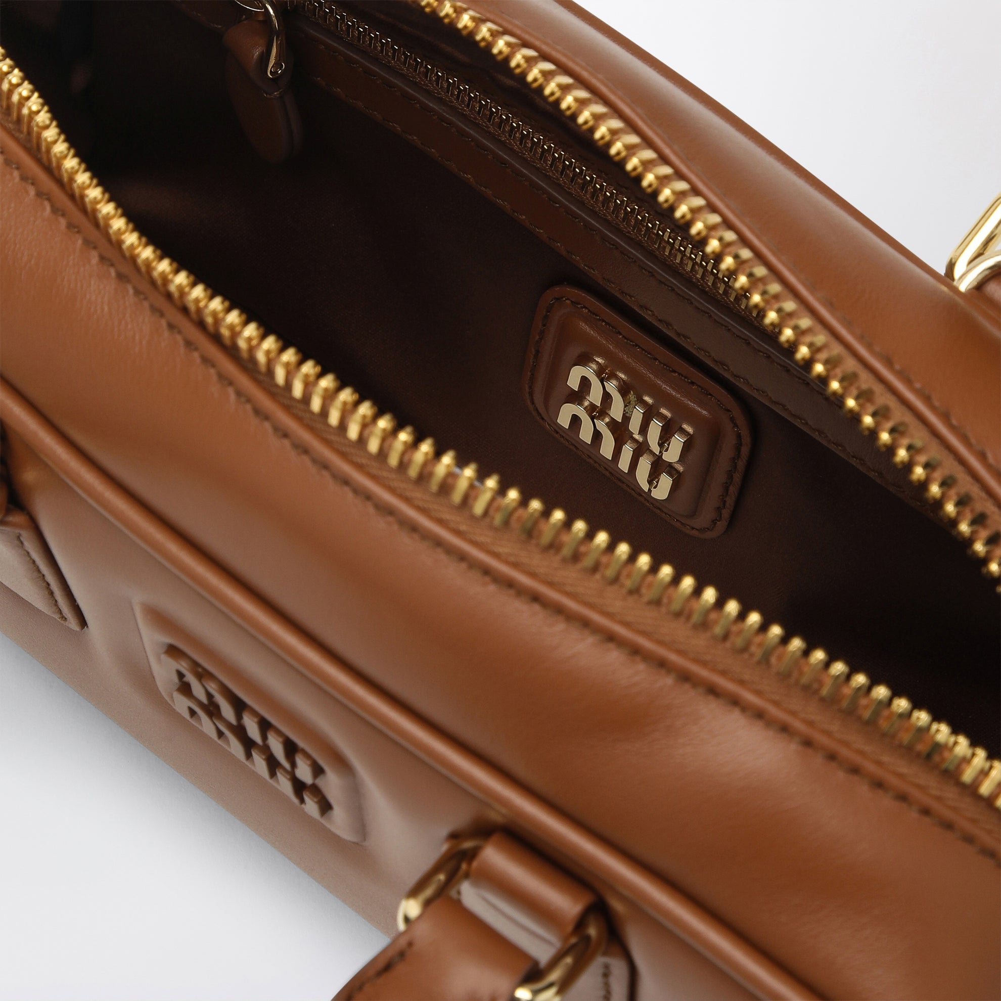 Cognac-coloured Arcadie Regular satchel