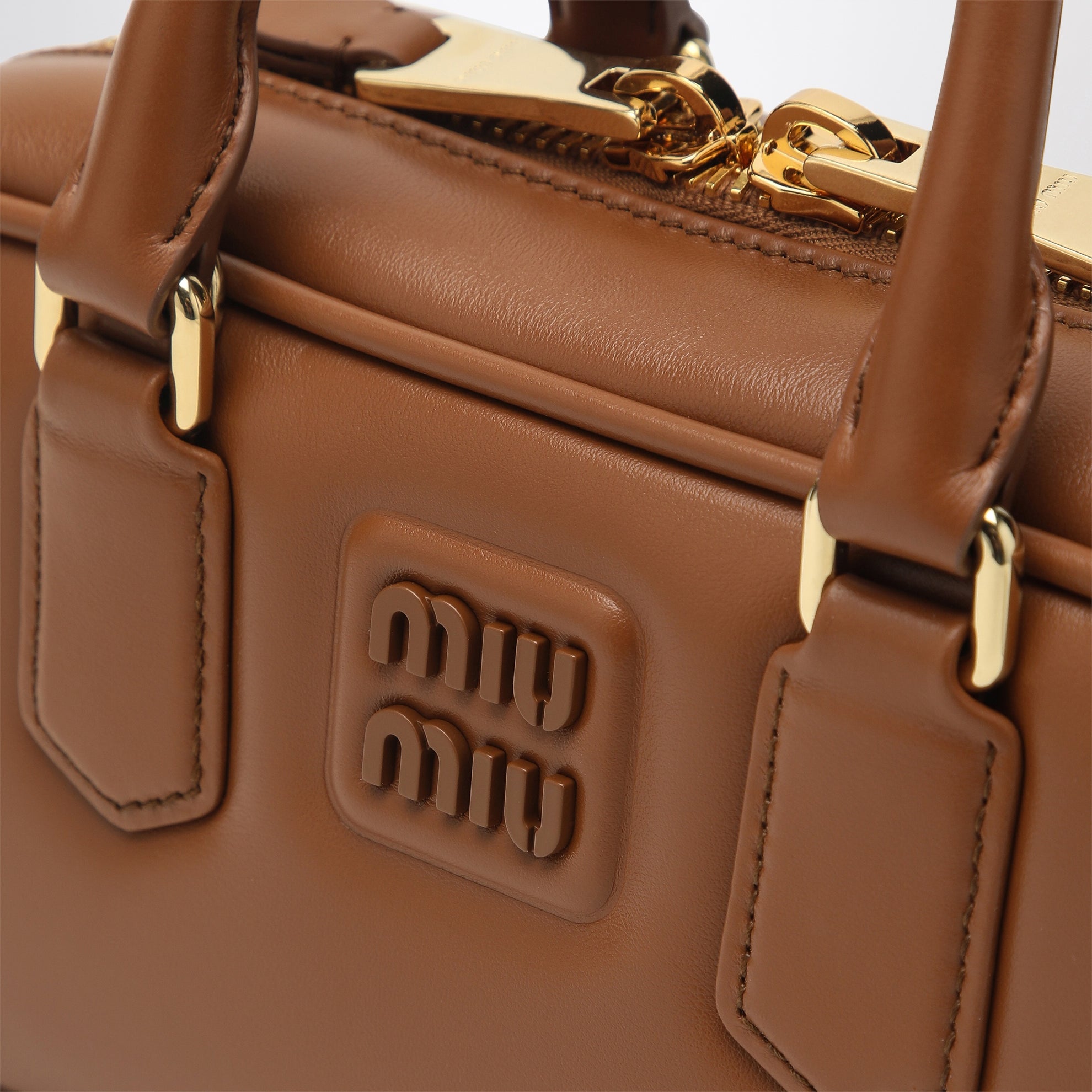 Cognac-coloured Arcadie Regular satchel