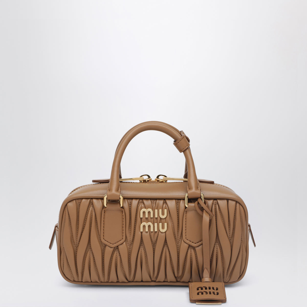 Borsa Arcadie color caramello in nappa matelassé