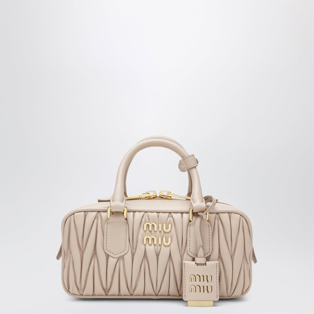 Sac Arcadie Cipria en cuir nappa matelassé