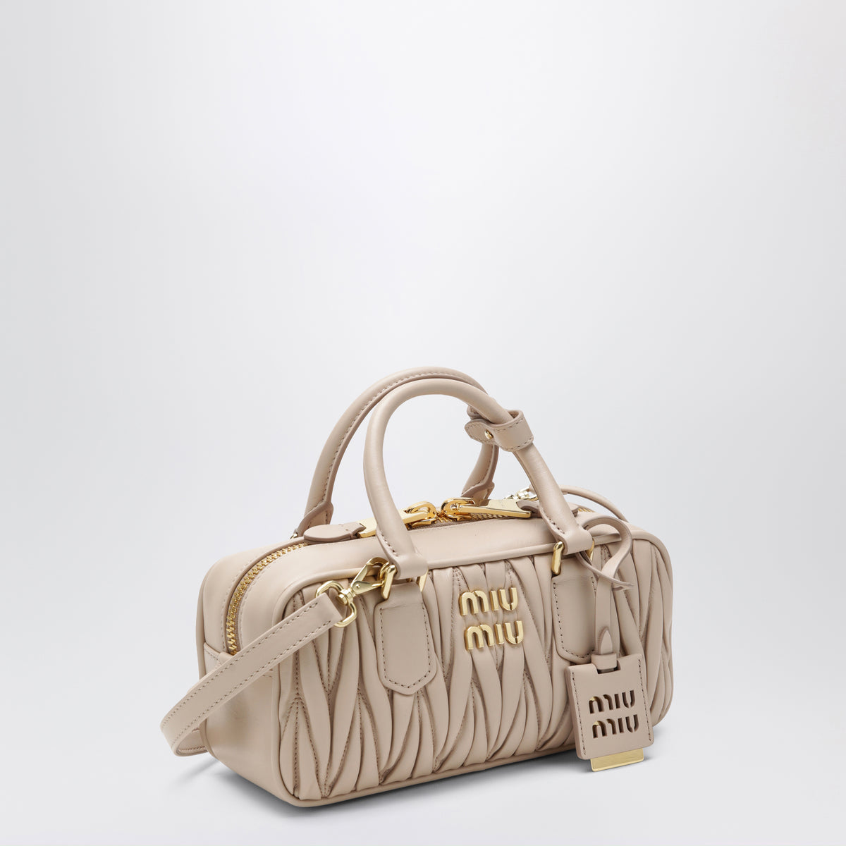 Sac Arcadie Cipria en cuir nappa matelassé